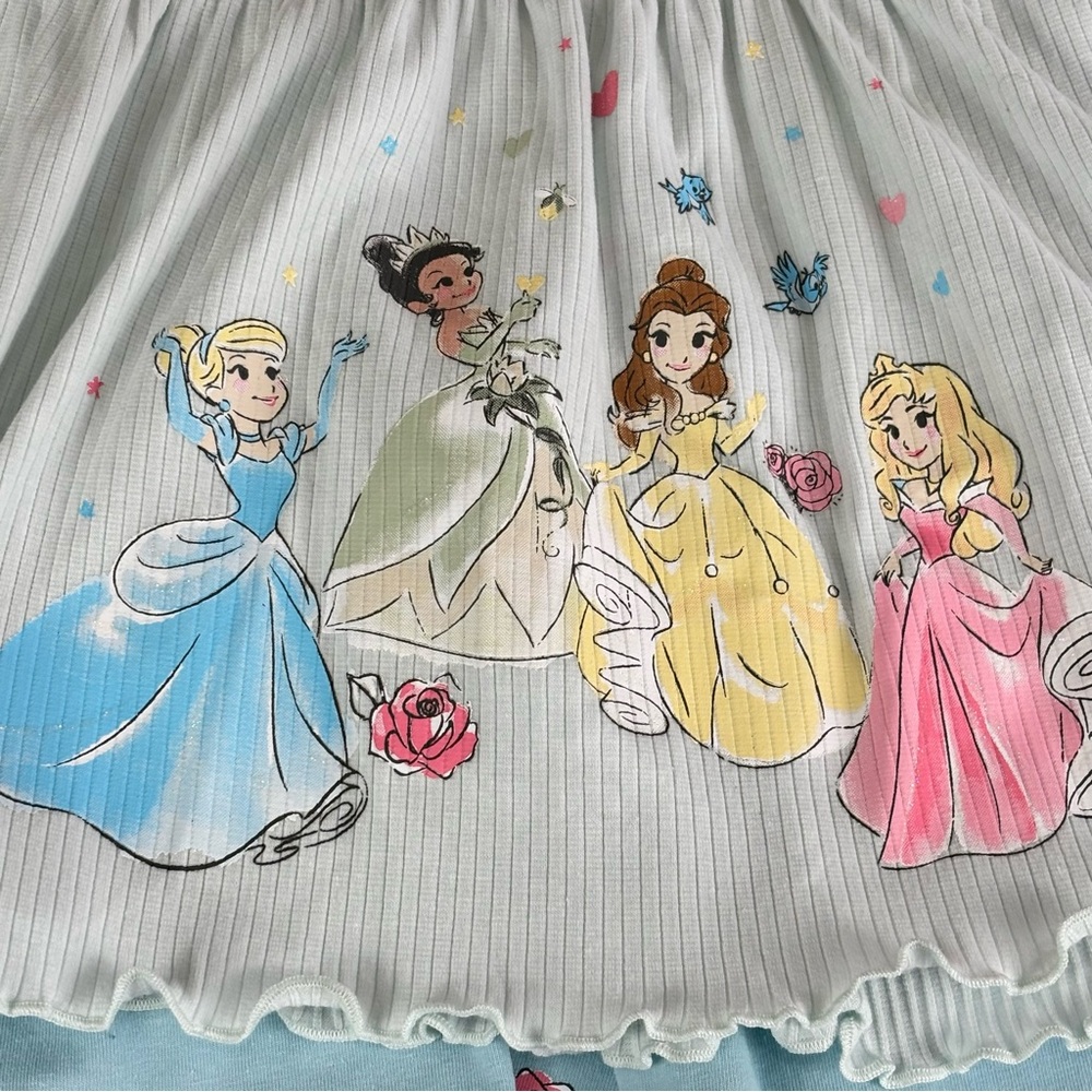 Disney Toddler Little Girls Princesses Friends Top & Leggings 2 Piece Set size 6 - Picture 6 of 9